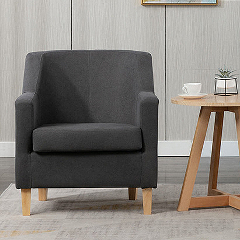 Chaise de bras synthétique 27,55 "L x 24,40" W x 31,49 "H fauteuil accent pour le salon