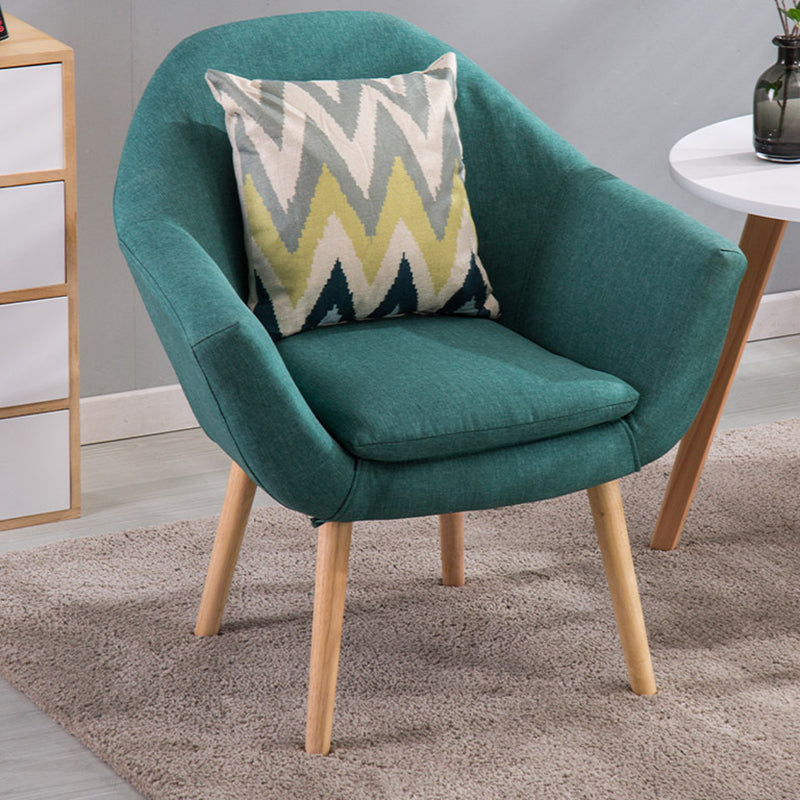 Linnen accent fauteuil 29.13 "l x 26.77" w x 21.25 "h Flaarm laaide armen wapenstoel