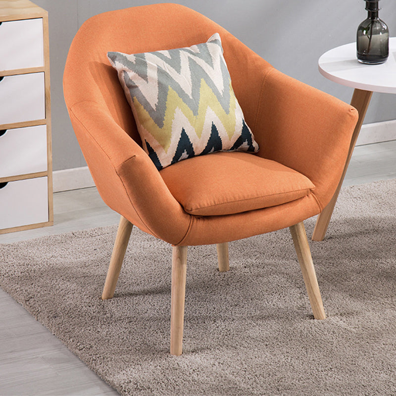 Linnen accent fauteuil 29.13 "l x 26.77" w x 21.25 "h Flaarm laaide armen wapenstoel