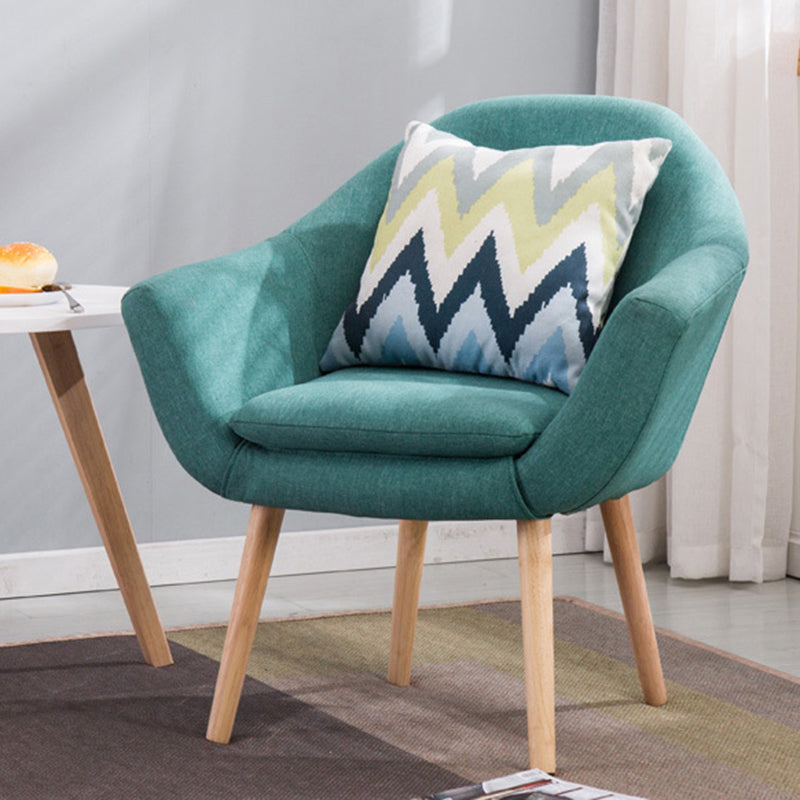 Linnen accent fauteuil 29.13 "l x 26.77" w x 21.25 "h Flaarm laaide armen wapenstoel