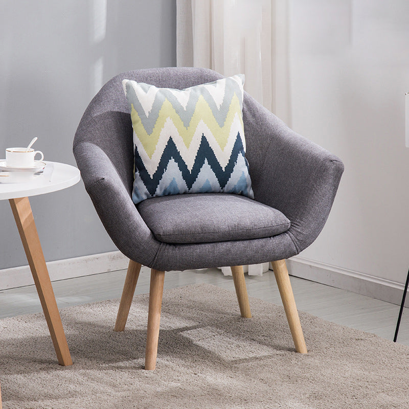 Linnen accent fauteuil 29.13 "l x 26.77" w x 21.25 "h Flaarm laaide armen wapenstoel