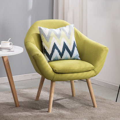 Linnen accent fauteuil 29.13 "l x 26.77" w x 21.25 "h Flaarm laaide armen wapenstoel