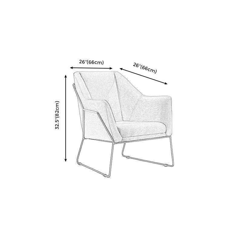 Chaise de lin 25,9 "L x 25,9" W x 32,2 "H VAISE DE CRALCHAI pour le salon