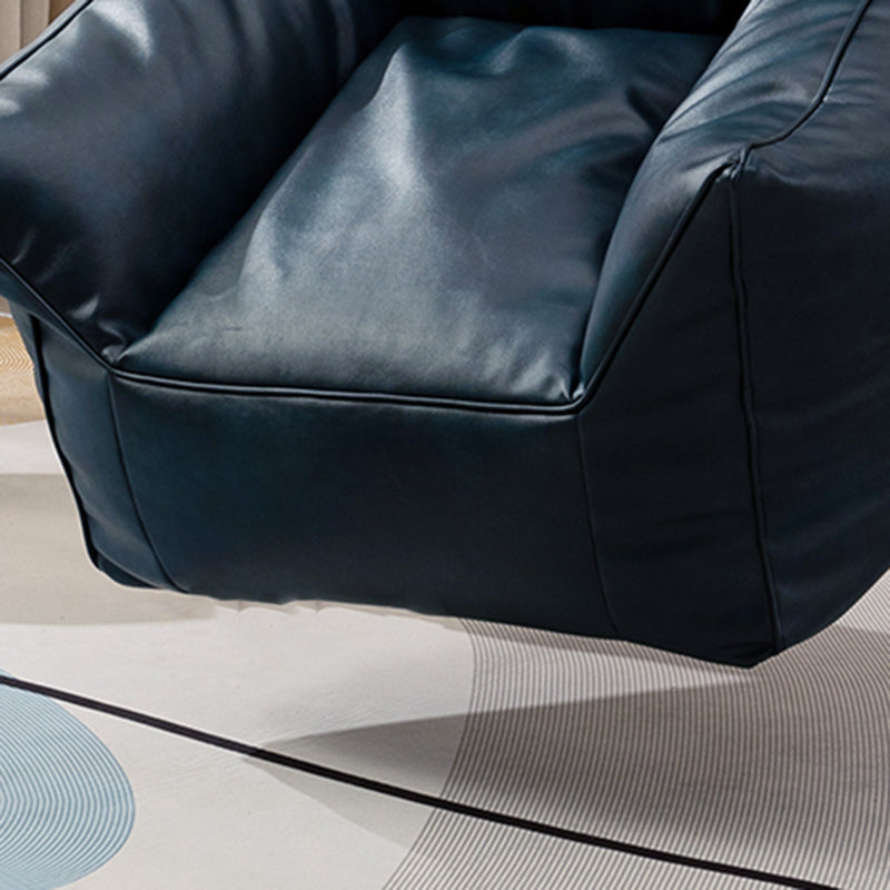 Bonded Leather Lounge Accent Chair with Flared Arms for Living Room Clearhalo 'Accent Chairs' 'accent_chairs' 'Chairs & Seating' 'furn' 'furn_accent_chairs' 'Furniture' 'Living Room Furniture' 5374106