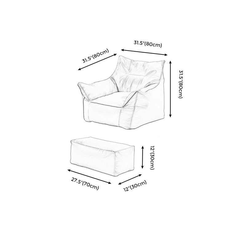 Bonded Leather Lounge Accent Chair with Flared Arms for Living Room Clearhalo 'Accent Chairs' 'accent_chairs' 'Chairs & Seating' 'furn' 'furn_accent_chairs' 'Furniture' 'Living Room Furniture' 5374108