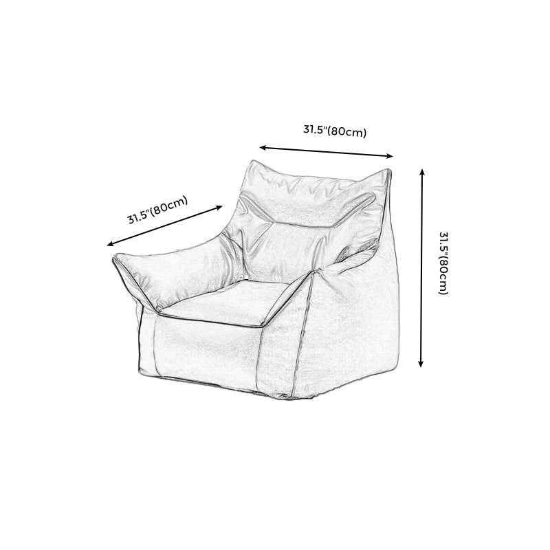 Bonded Leather Lounge Accent Chair with Flared Arms for Living Room Clearhalo 'Accent Chairs' 'accent_chairs' 'Chairs & Seating' 'furn' 'furn_accent_chairs' 'Furniture' 'Living Room Furniture' 5374109