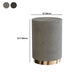 Mid-Century Modern Coffee Table Round Drum Coffee Table in Grey
