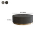 Mid-Century Modern Coffee Table Round Drum Coffee Table in Grey