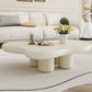 4 Legs Cloud Shaped Coffee Table Solid Wood 1 Single Cocktail Table
