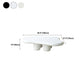 4 Legs Cloud Shaped Coffee Table Solid Wood 1 Single Cocktail Table