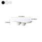 4 Legs Cloud Shaped Coffee Table Solid Wood 1 Single Cocktail Table