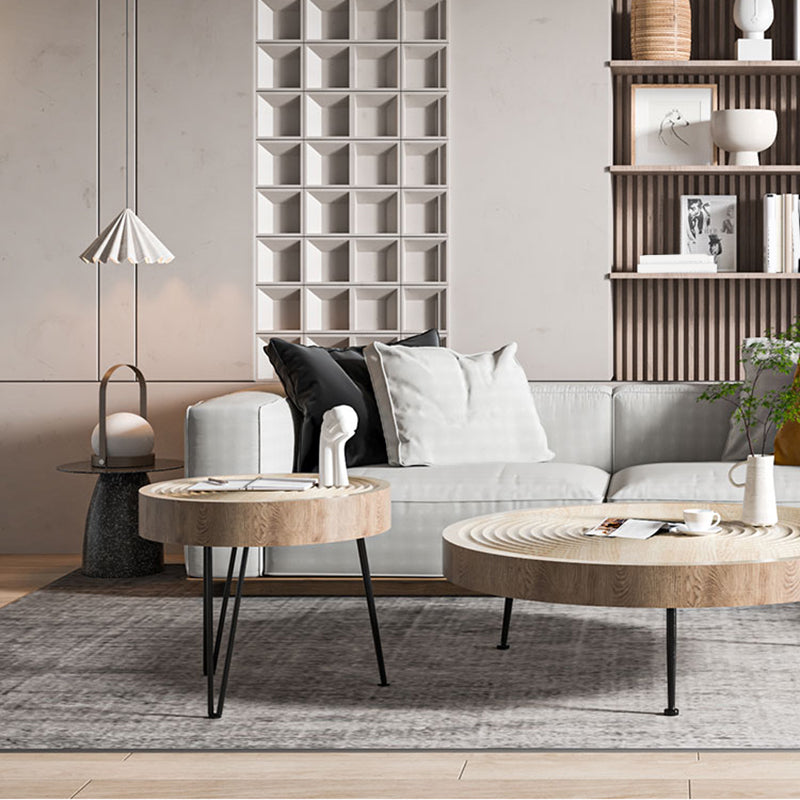 Round Wooden Coffee Table North European 3 Legs Coffee Table Clearhalo 'Coffee & Accent Tables' 'Coffee Tables' 'coffee_tables' 'furn' 'furn_coffee_tables' 'Furniture' 'Living Room Furniture' 5374304