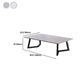 15.7"Tall Steel Sled Base Rectangular Slate Top Coffee Table