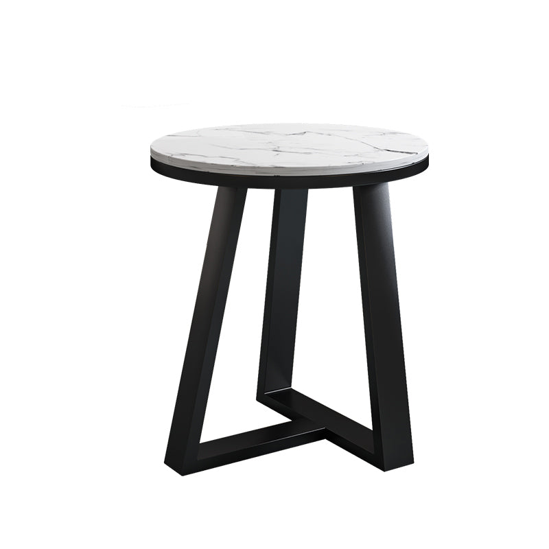 脚のコーヒーテーブルラウンド/楕円形のカクテルテーブルは金/黒い脚