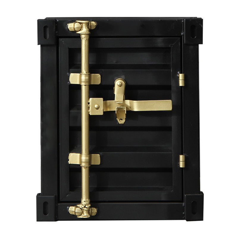 産業長方形のベッドサイドキャビネットメタルナイトテーブルストレージ付き