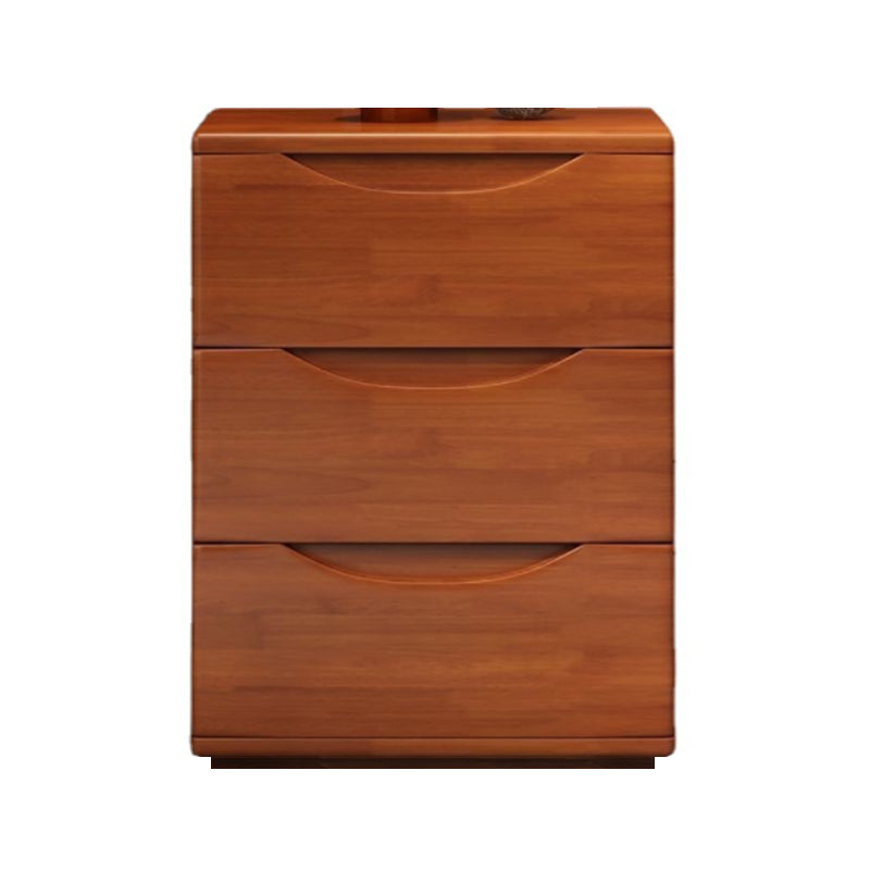 Traditioneller maser Holz Nachttisch 23 "hoher Nachttisch mit 3 Schubladen