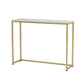 Tabella della console superiore in marmo per accento console Hall 29.53 "