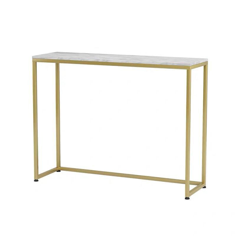 Tabella della console superiore in marmo per accento console Hall 29.53 "