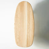 North European Wooden Coffee Table Oval Coffee Table for Living Room