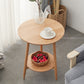 Round Wood Top End Table Tripod Sofa Side End Table in Natural/Brown 19.7"L x 19.7"W x 23.5"H Natural Clearhalo 'Coffee & Accent Tables' 'End & Side Tables' 'end_side_tables' 'furn' 'furn_end_side_tables' 'Furniture' 'Living Room Furniture' 5374981