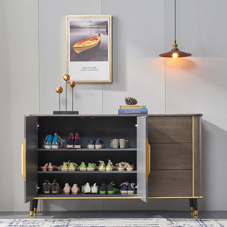 35.43 "H PARABLE PARABLE SERVER DE COMINACIÓN Glam con 3 cajones para la cocina y la sala de estar