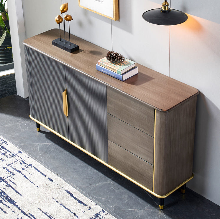 35.43 "H PARABLE PARABLE SERVER DE COMINACIÓN Glam con 3 cajones para la cocina y la sala de estar