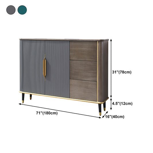 35.43 "H Sideboard Glam Style Dining Server mit 3 Schubladen für Küche und Wohnzimmer