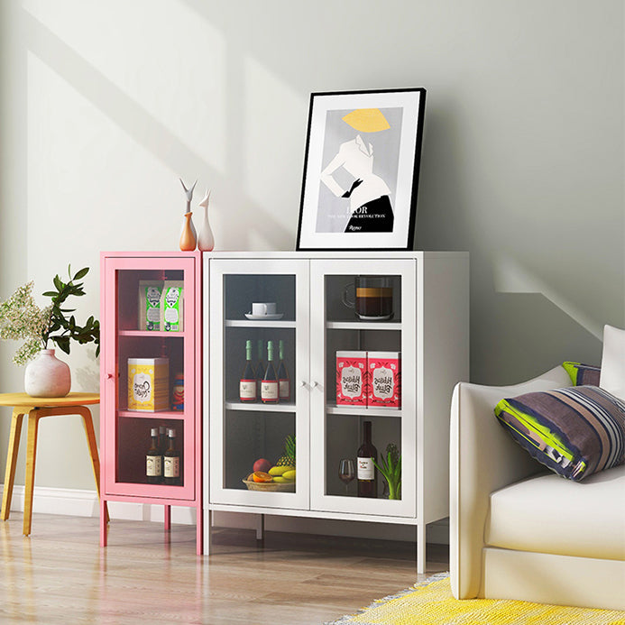 Server porta da pranzo contemporaneo Server metallico per soggiorno