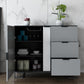 Adjustable Shelving Sideboard Contemporary Dining Sideboard with Door and Drawers