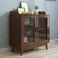 Rubber Wood Dining Server Contemporary Living Room Sideboard with Door Clearhalo 'buffet_sideboard' 'Buffets & Sideboards' 'furn' 'furn_buffet_sideboard' 'Furniture' 'Kitchen & Dining Furniture' 5379154