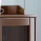 Rubber Wood Dining Server Contemporary Living Room Sideboard with Door Clearhalo 'buffet_sideboard' 'Buffets & Sideboards' 'furn' 'furn_buffet_sideboard' 'Furniture' 'Kitchen & Dining Furniture' 5379161
