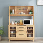 Rubber Wood Dining Server Contemporary Living Room Sideboard with Door Clearhalo 'buffet_sideboard' 'Buffets & Sideboards' 'furn' 'furn_buffet_sideboard' 'Furniture' 'Kitchen & Dining Furniture' 5379168
