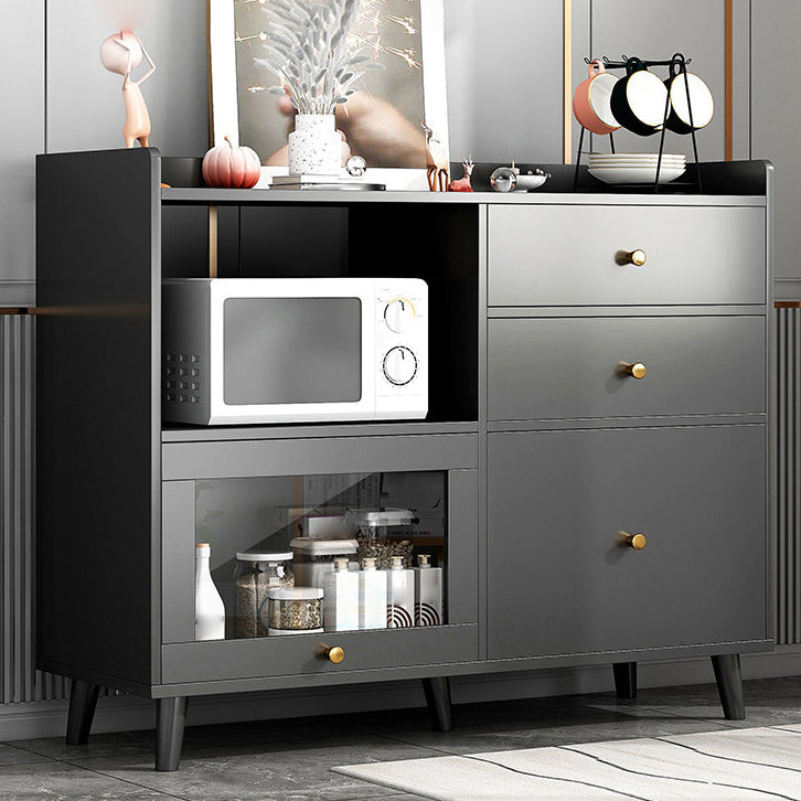 Modern Sideboard Wood Sideboard with Door and Drawers for Living Room Clearhalo 'buffet_sideboard' 'Buffets & Sideboards' 'furn' 'furn_buffet_sideboard' 'Furniture' 'Kitchen & Dining Furniture' 5379224