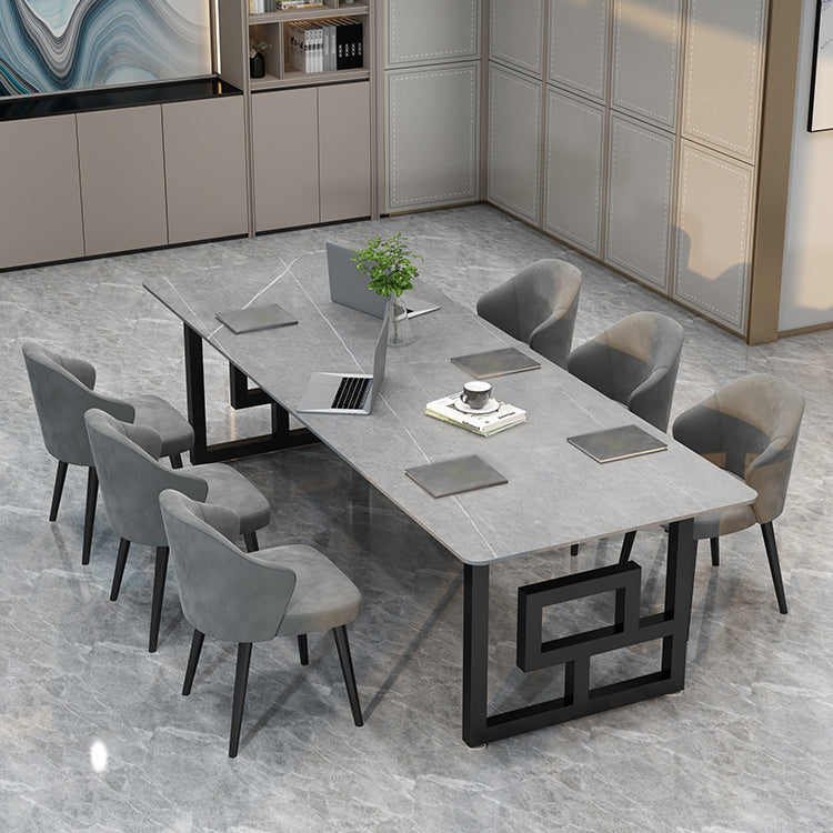 Escritorio de oficina de estilo industrial Rectangle de piedra sinterizada para la oficina