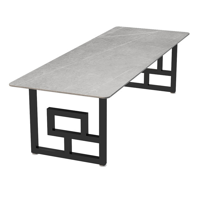 Escritorio de oficina de estilo industrial Rectangle de piedra sinterizada para la oficina