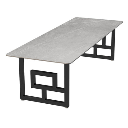 Escritorio de oficina de estilo industrial Rectangle de piedra sinterizada para la oficina