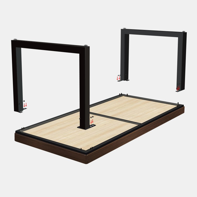 Solid Wood Writing Desk Contemporary Rectangular Office Desk Clearhalo 'furn' 'furn_office_desk' 'Furniture' 'Office Desks' 'Office Furniture' 'office_desk' 5379473