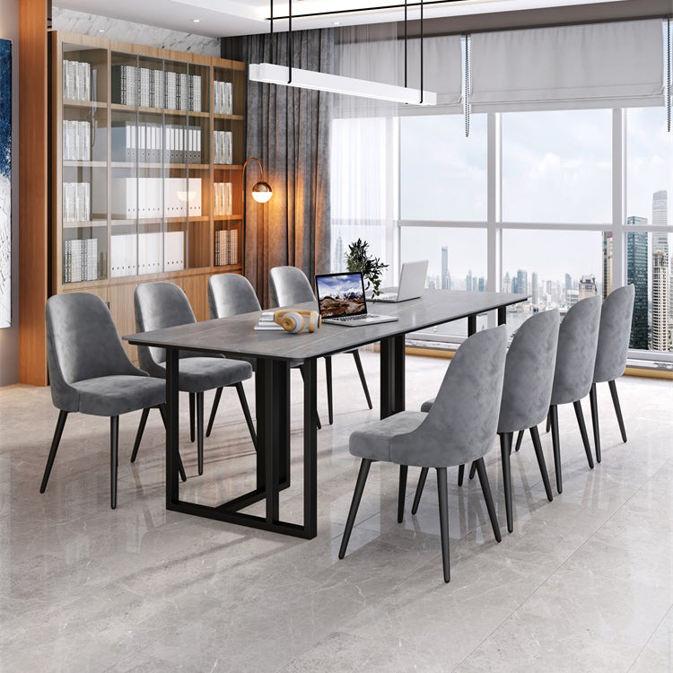 Escritorio de estilo industrial escritorio rectángulo de piedra sinterizado para oficina