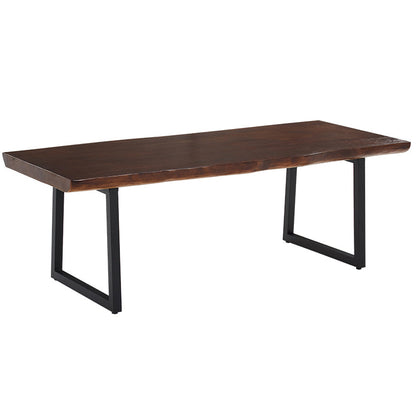 Escritorio de oficina de madera sólida de estilo de escritura de casa y oficina de estilo contemporáneo marrón