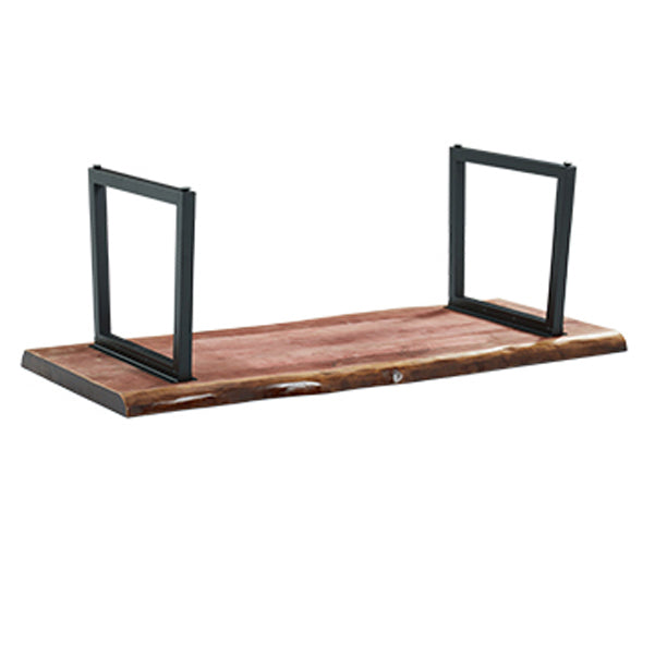 Escritorio de oficina de madera sólida de estilo de escritura de casa y oficina de estilo contemporáneo marrón