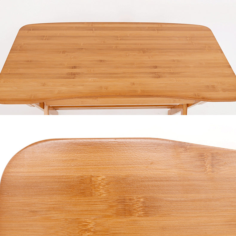 Modern Style Wooden Office Desk Brown Folding Writing Desk for Home