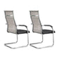 Modern Fixed Arms Office Chair High Back and Mid-Back Home Chair 2 Piece Set High-Back (Over 22 in.) Brown Clearhalo 'furn' 'furn_office_chair' 'Furniture' 'Office Chairs' 'Office Furniture' 'office_chair' 5379693