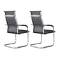 Modern Fixed Arms Office Chair High Back and Mid-Back Home Chair 2 Piece Set Mid-Back (14-22 in.) Black Clearhalo 'furn' 'furn_office_chair' 'Furniture' 'Office Chairs' 'Office Furniture' 'office_chair' 5379705