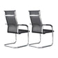 Modern Fixed Arms Office Chair High Back and Mid-Back Home Chair 2 Piece Set High-Back (Over 22 in.) Black Clearhalo 'furn' 'furn_office_chair' 'Furniture' 'Office Chairs' 'Office Furniture' 'office_chair' 5379710