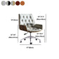 Mid Back Desk Chair Modern Faux Leather Armless Working Chair Clearhalo 'furn' 'furn_office_chair' 'Furniture' 'Office Chairs' 'Office Furniture' 'office_chair' 5379740