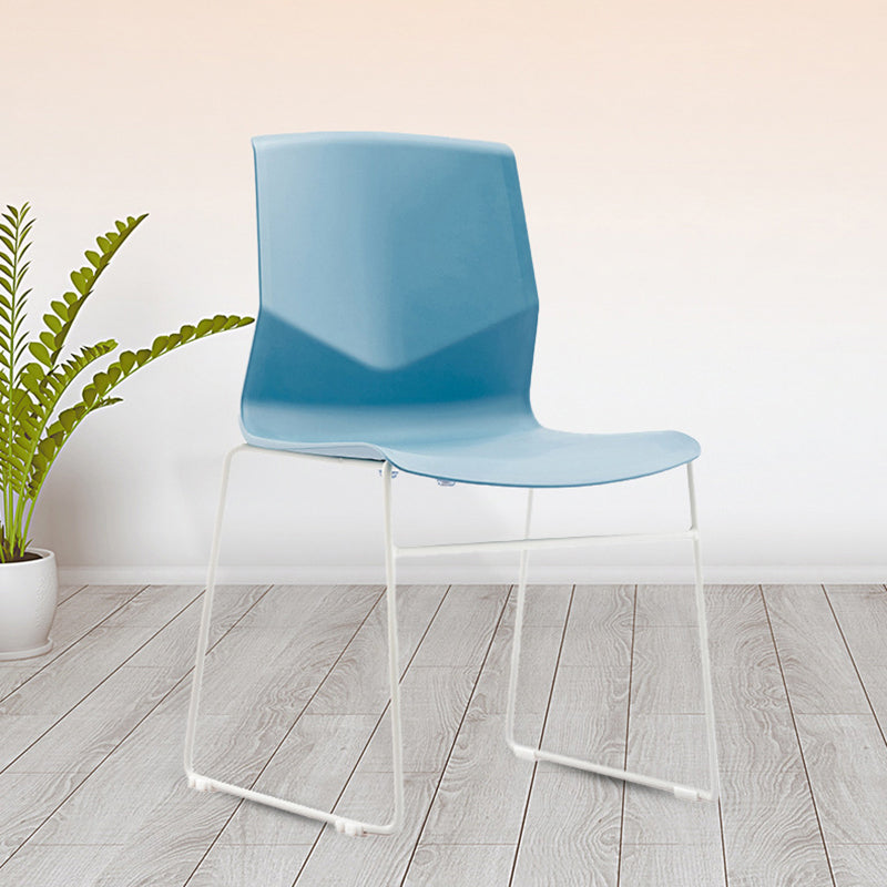 Hedendaagse armloze bureaustoel Ergonomische mid-back bureaustoelstoel