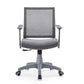 Mesh Mid Back Desk Chair Contemporary Fixed Arms Bureau stoel met wielen