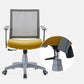 Mesh Mid Back Desk Chair Contemporary Fixed Arms Bureau stoel met wielen