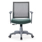 Mesh Mid Back Desk Chair Contemporary Fixed Arms Bureau stoel met wielen
