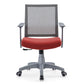Mesh Mid Back Desk Chair Contemporary Fixed Arms Bureau stoel met wielen